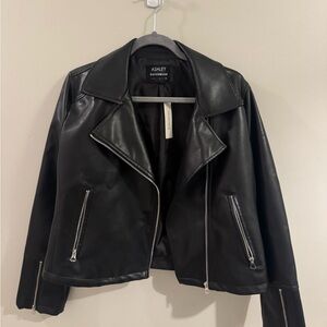 Ashley Women's Classic Black Leather Jacket